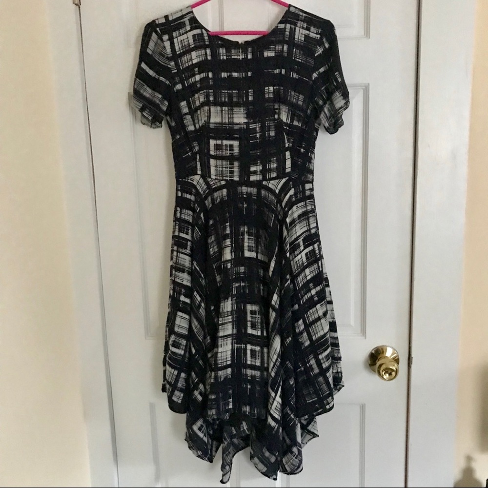 Anthropologie Painted Plaid Dress